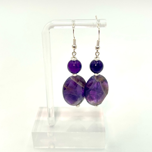 Jewelry - SOLD.  Luxury Artisan “Jenny Leigh Jewelry” Amethyst Earrings